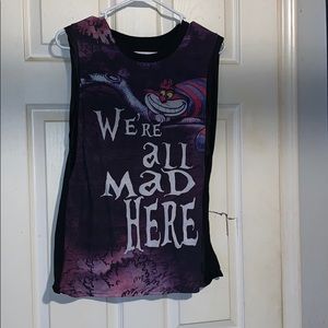 Vintage-ish Cheshire Cat shirt to go over tank